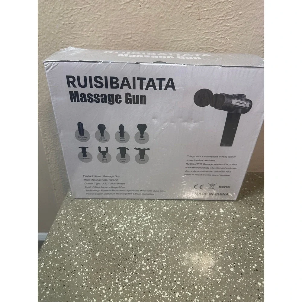 RUISIBAITATA Massage Gun Deep Tissue Percussion Massager 20‎ Speed LCD New